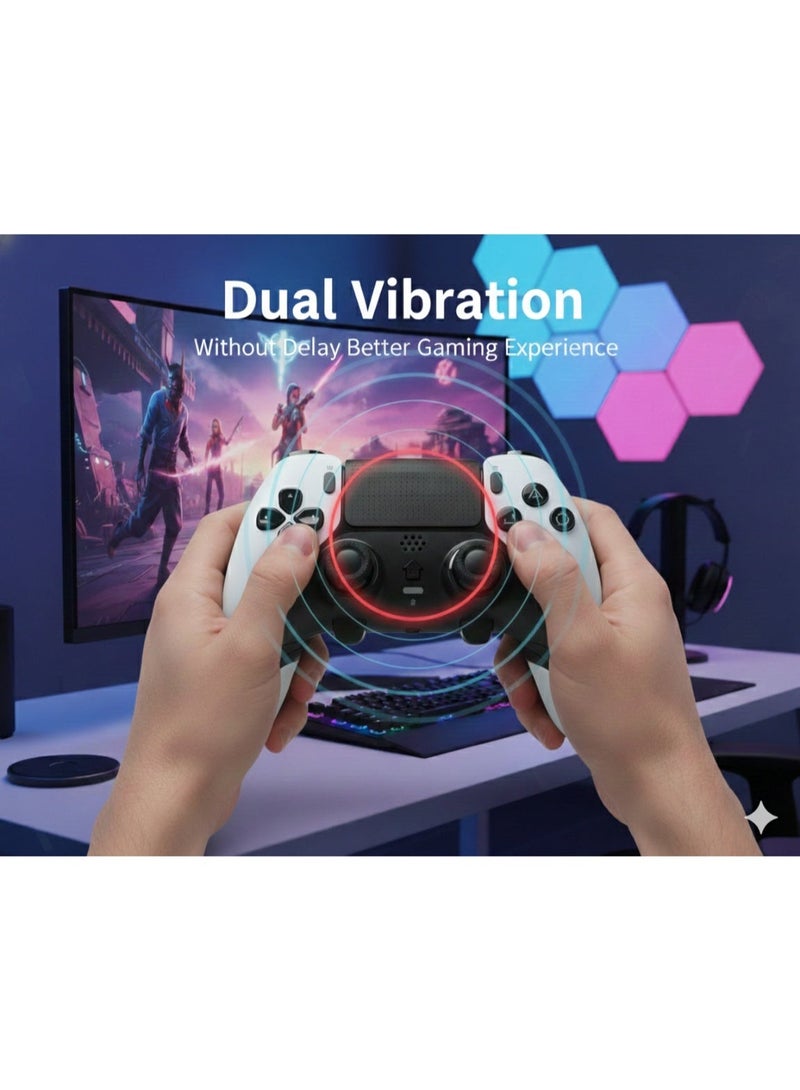 epicarma وحدة تحكم لاسلكية لجهاز PS5 و PC - لوحة ألعاب بلوتوث بتصميم DualSense Edge مع جيروسكوب 6 محاور، زناد خلفي مخصص، عمر بطارية طويل، وحدة تحكم ألعاب متوافقة مع PS5 - Image 3